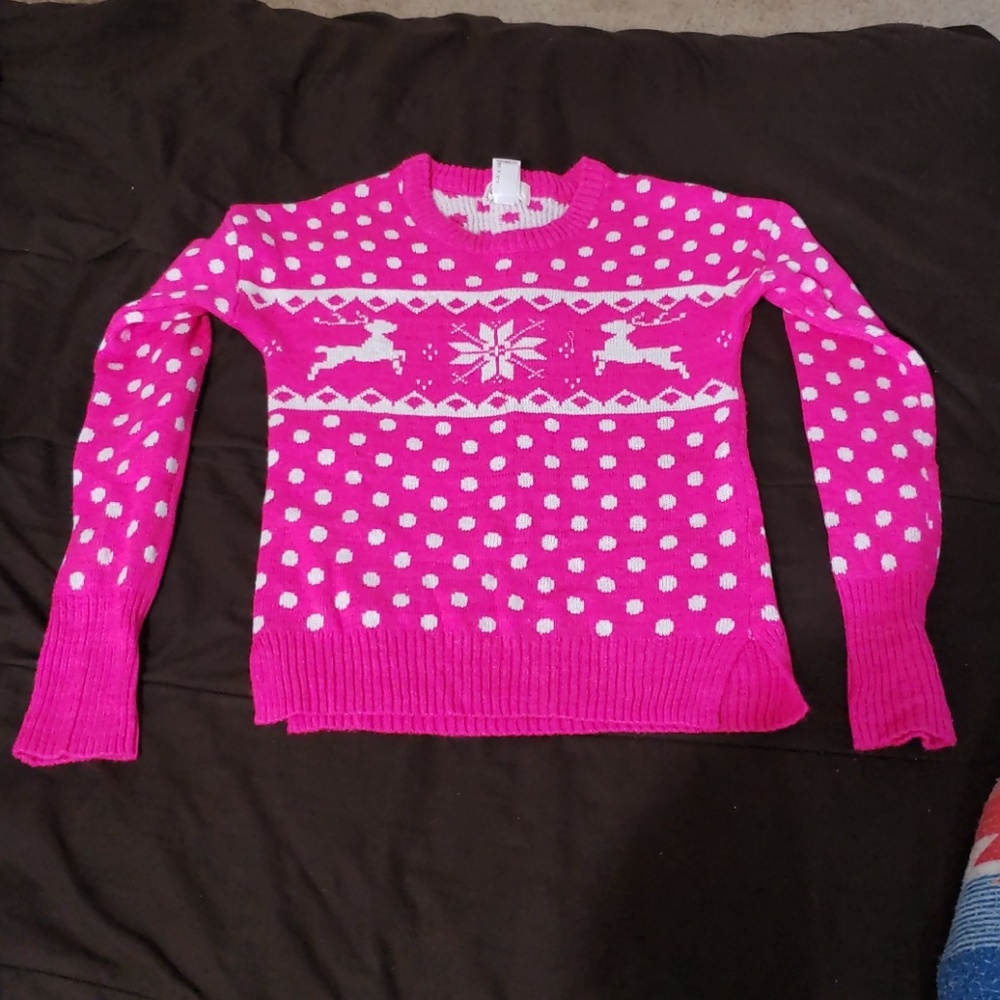 Hot pink sweater